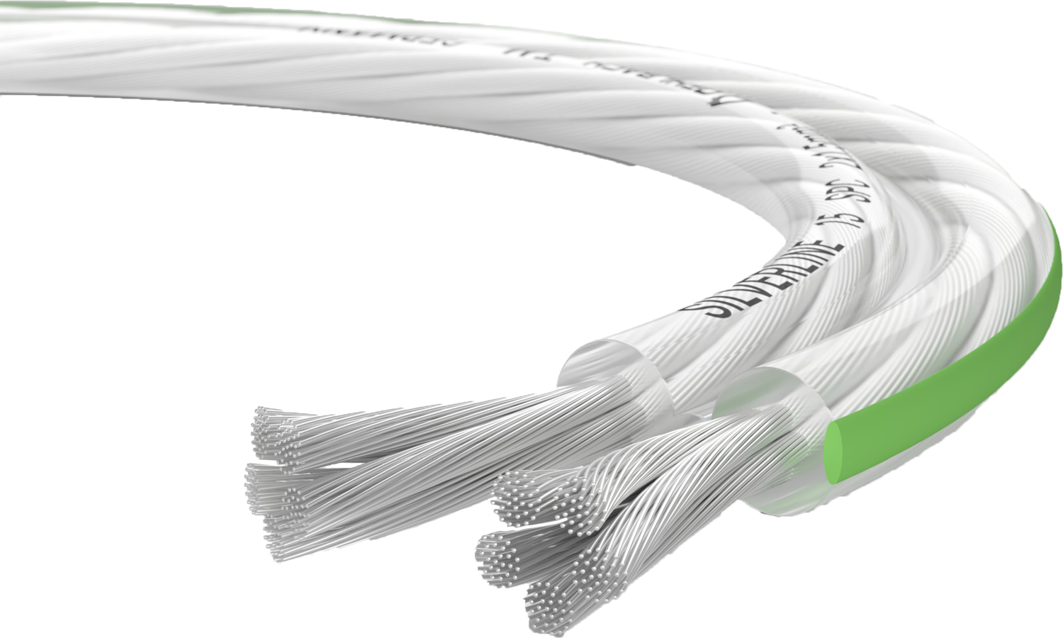 Silverline 15 Versilbertes Lautsprecherkabel