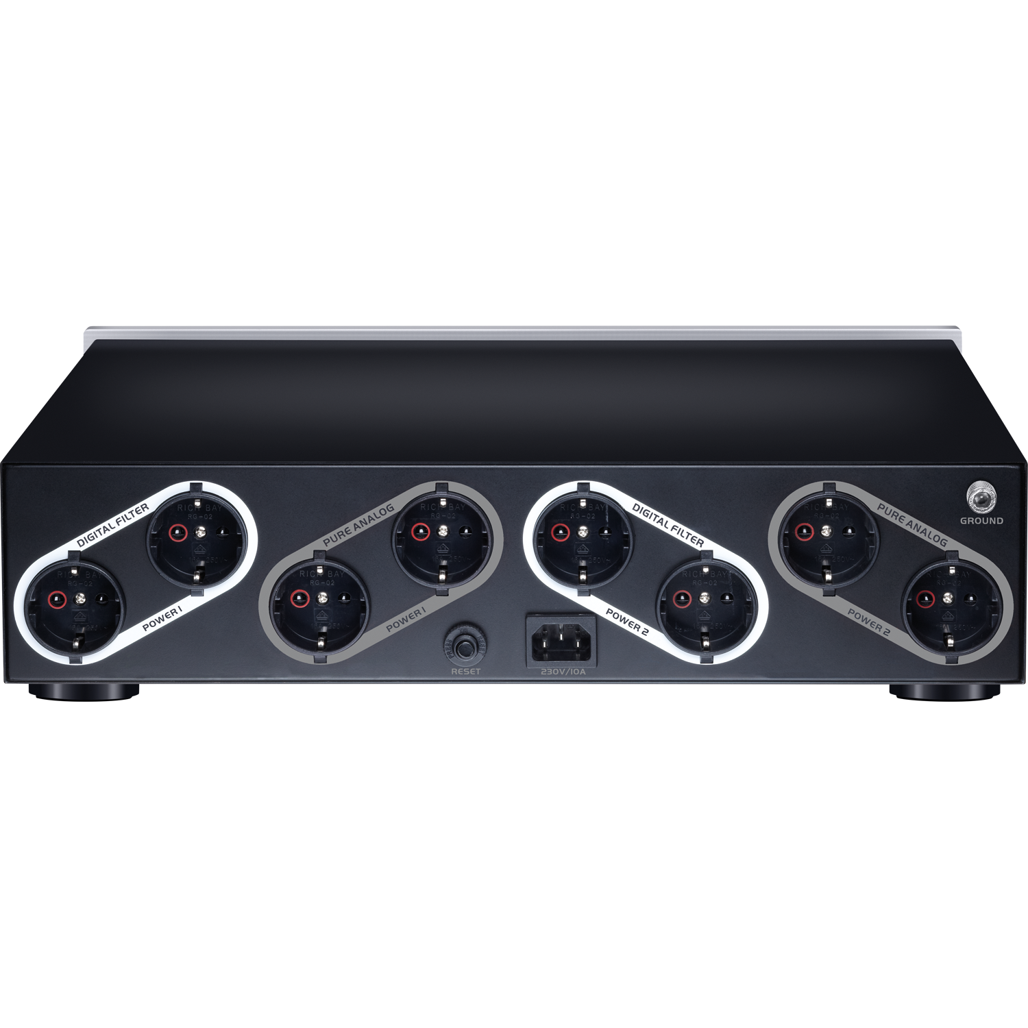 Powerstation 909 High-End Mehrfach-Steckdosenleiste mit Stromfilter und Display
