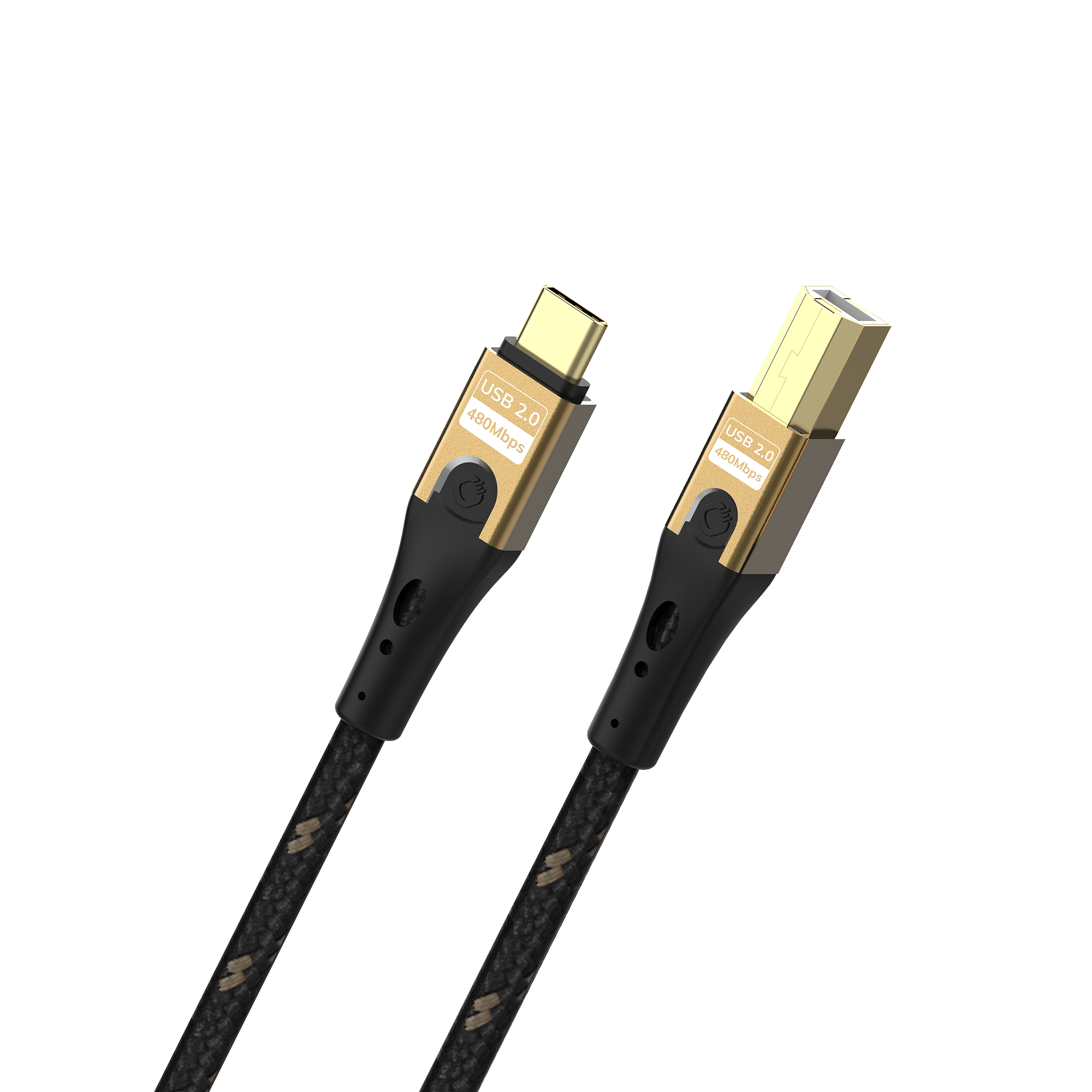 USB Typ C - Typ B Kabel Oehlbach auf weißem Hintergrund