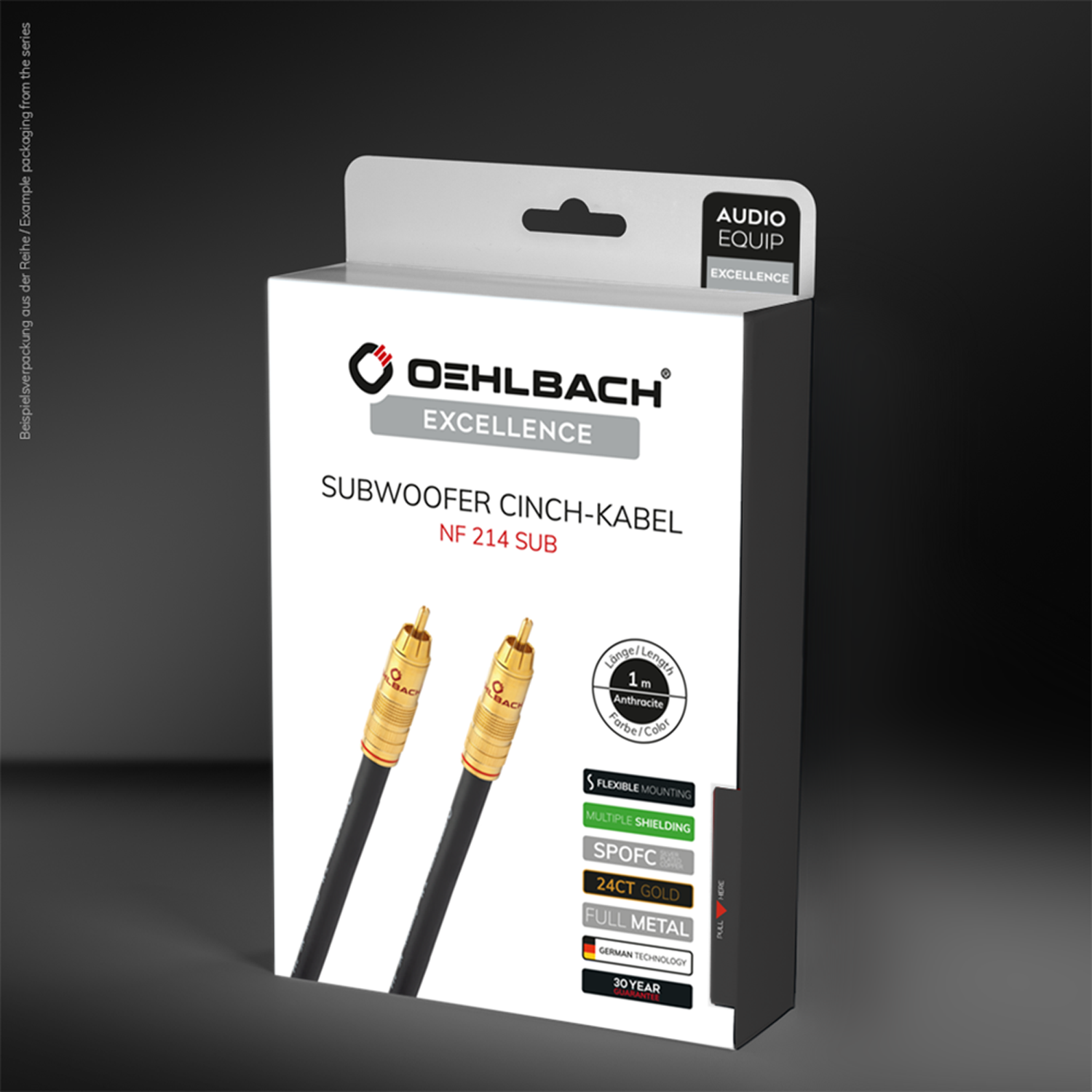 NF 214 Sub Erstklassiges Subwoofer Cinch-Kabel