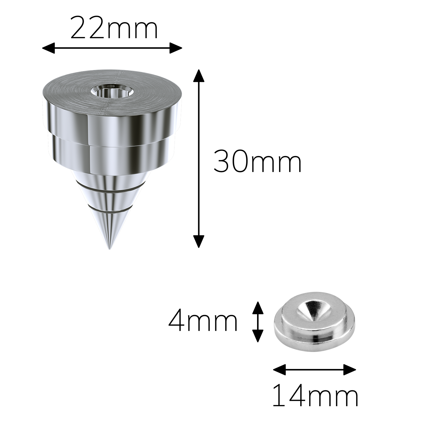 Spikes S2000 Spikes mit Unterlegscheibe