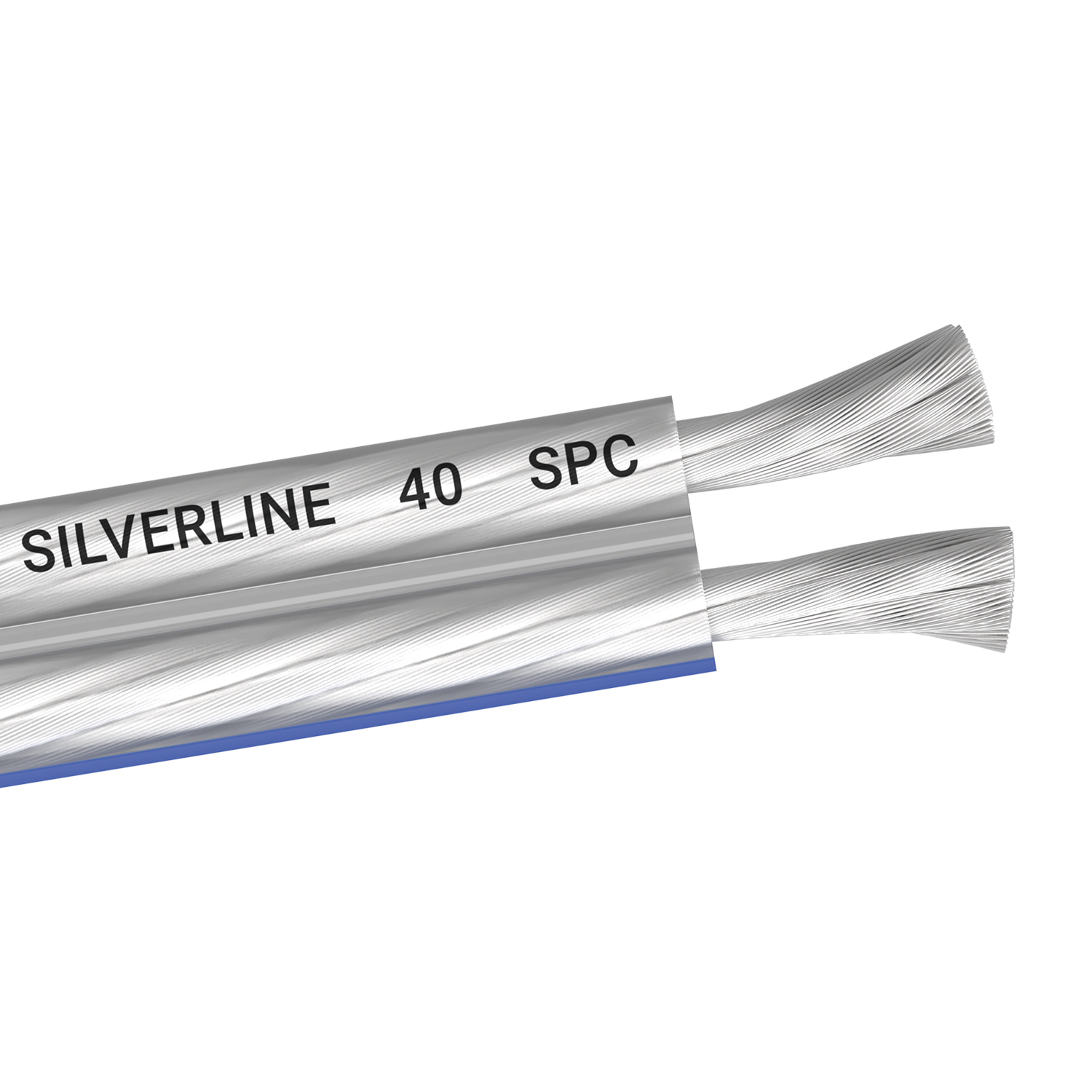 Silverline SP-40 Versilbertes Lautsprecherkabel