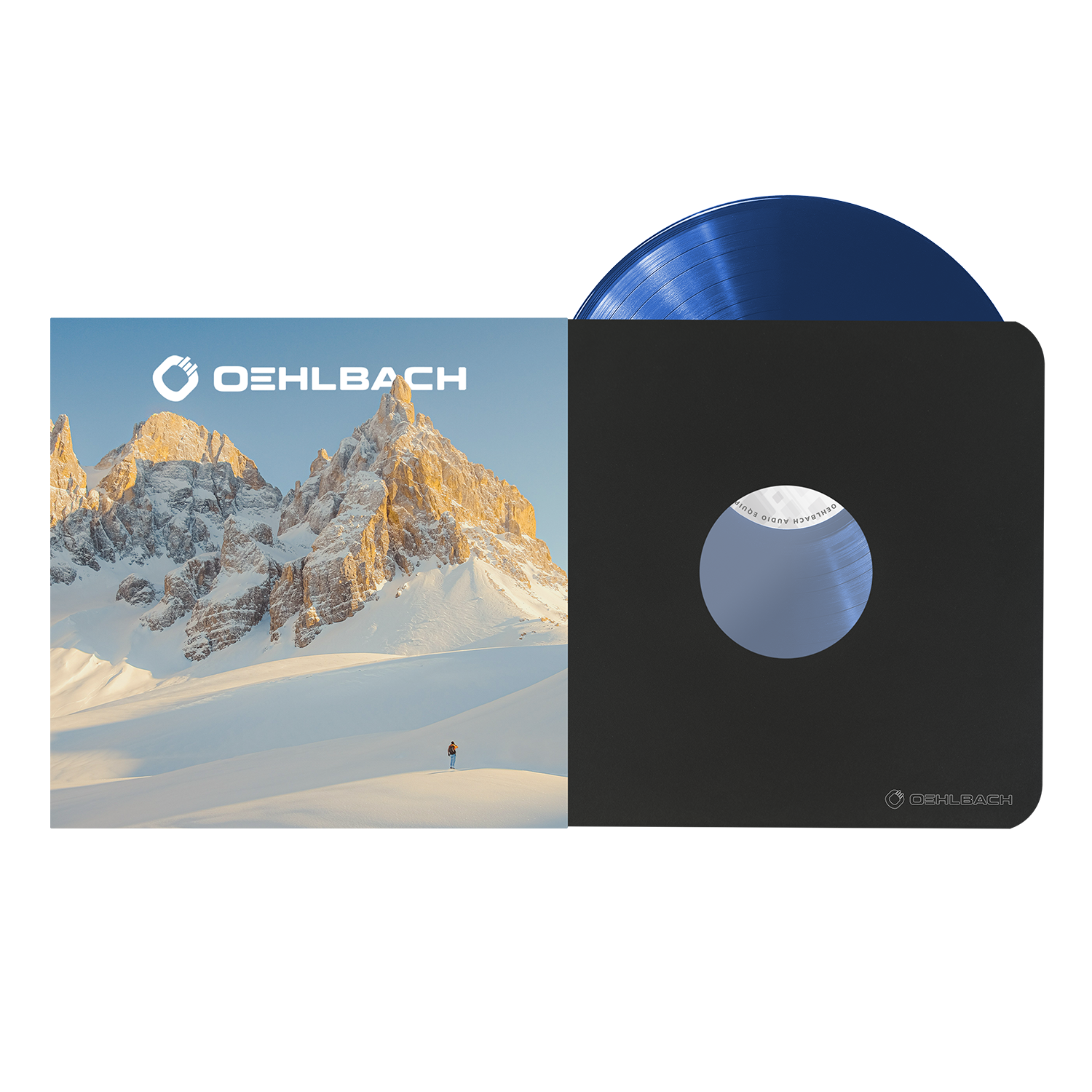 Vinyl Protect Schallplatten Innenhüllen Oehlbach Schallplatten Innenhüllen auf schwarzem Hintergrund mit Text Vinyl Protect 03 in Weiß oben links