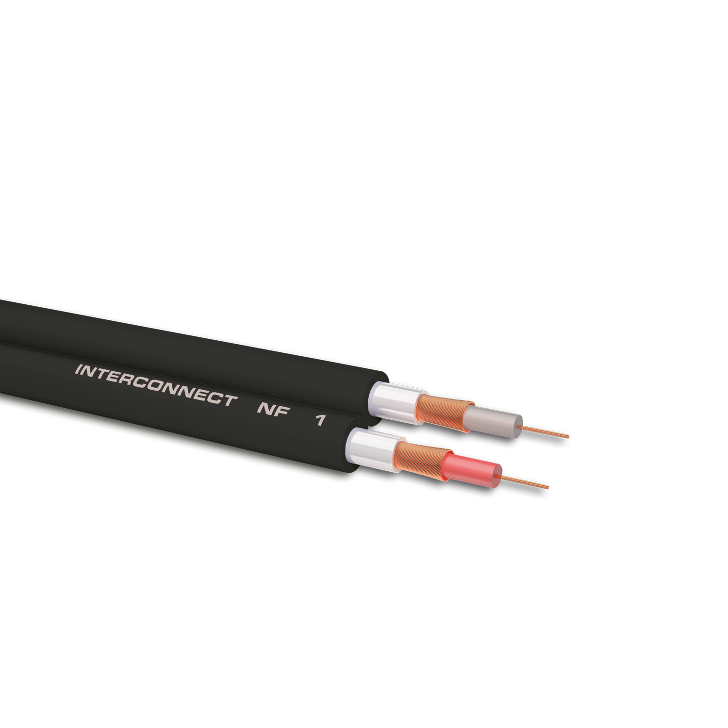 NF 1 Master NF Audio-Cinchkabel Zwei schwarzblaue NF-Audio-Cinchkabel mit goldenen Steckern Oehlbach-Logo auf den Steckern aufgedruckt vor weißem Hintergrund