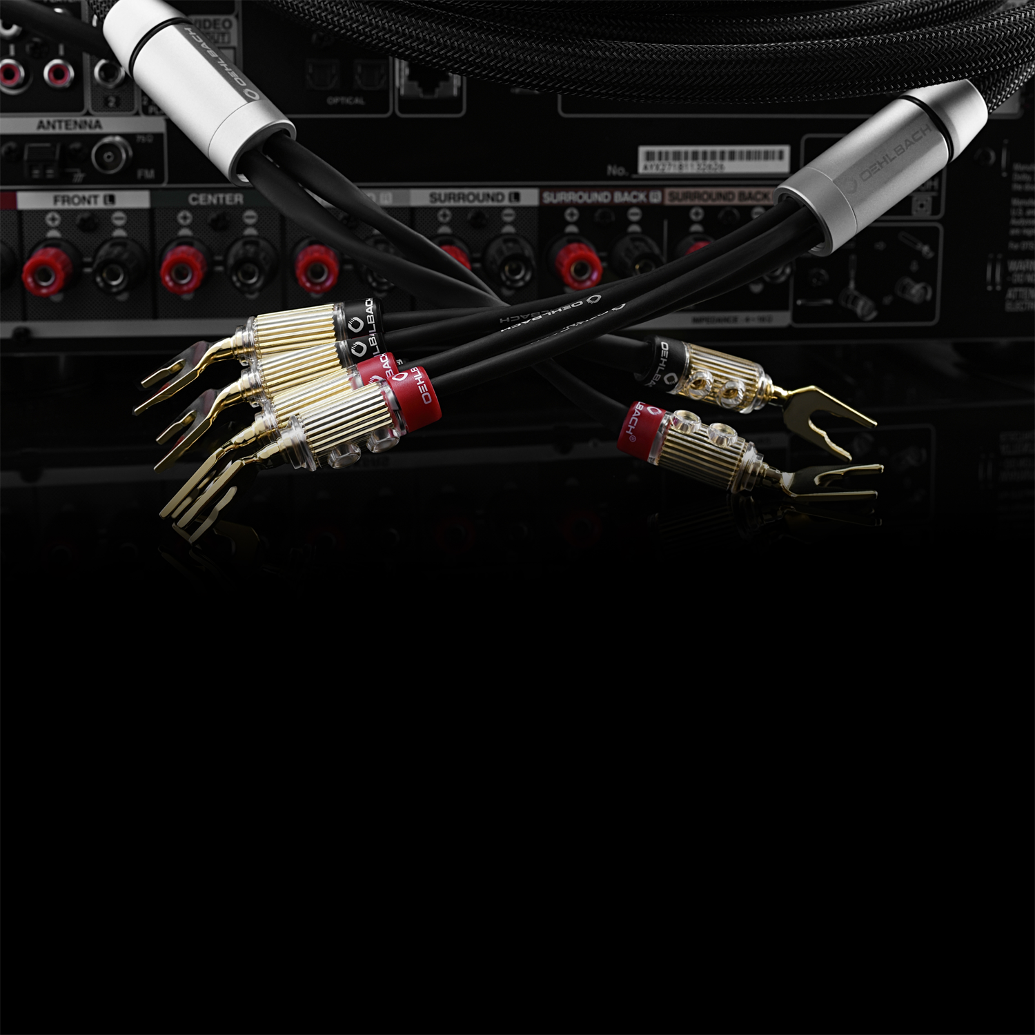 Fusion Four High End Lautsprecherkabel-Set mit Kabelschuhen