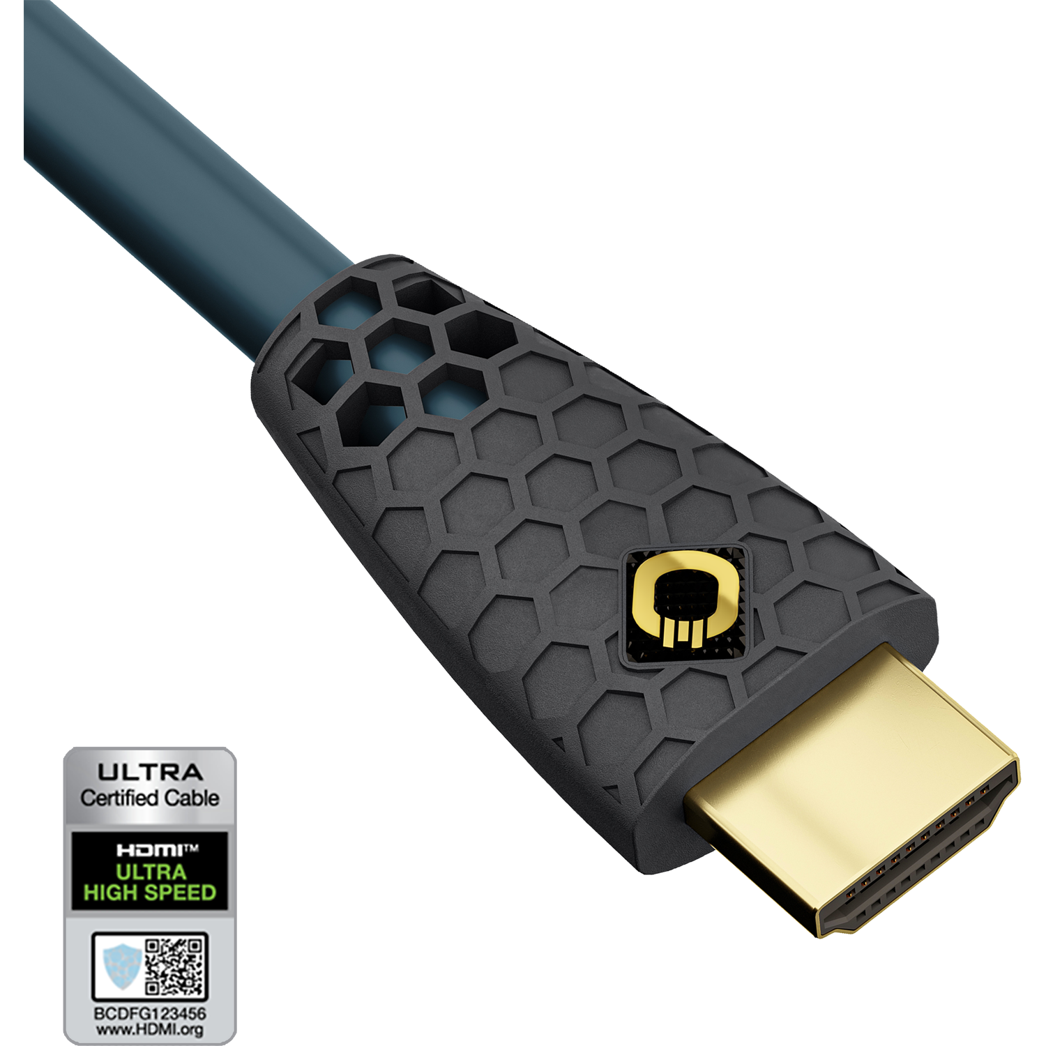 8K Ultra High-Speed HDMI Kabel mit schwarzem Stecker und Oehlbach Logo auf weißem Hintergrund