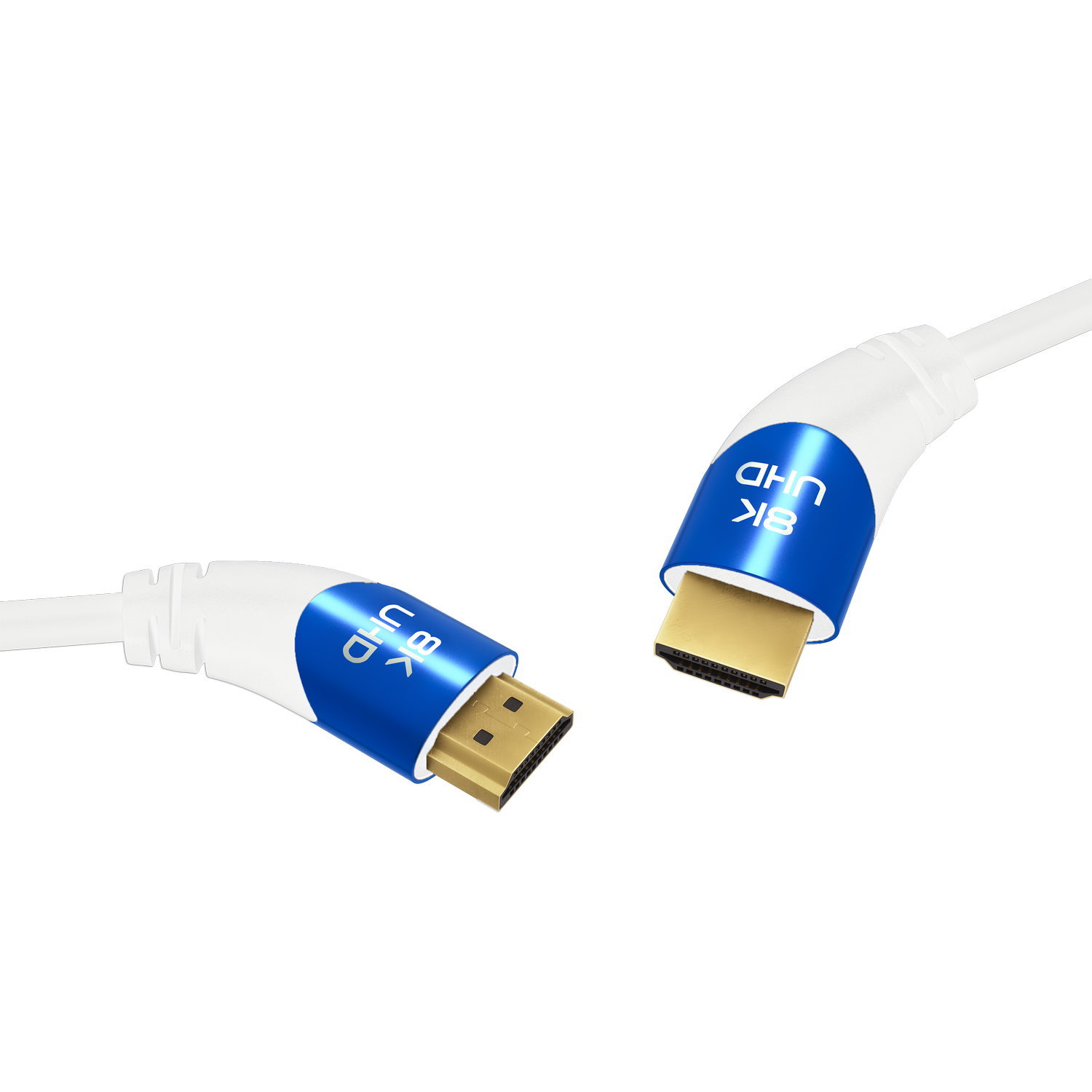 Ultra High-Speed HDMI Kabel Oehlbach schwarz mit goldenen Steckern und Aufschrift Ultra High Speed auf Kabelummantelung.