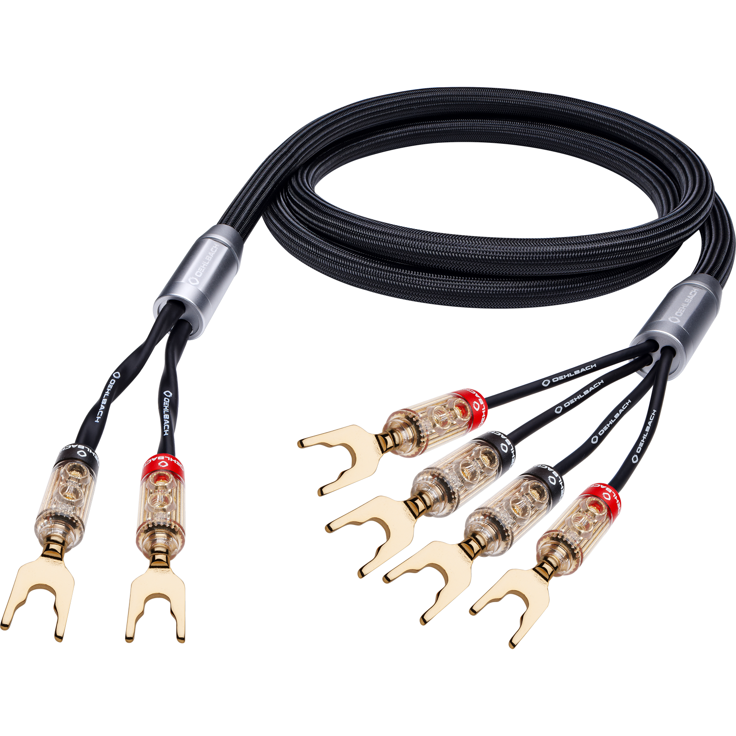 Fusion Four High End Lautsprecherkabel-Set mit Kabelschuhen