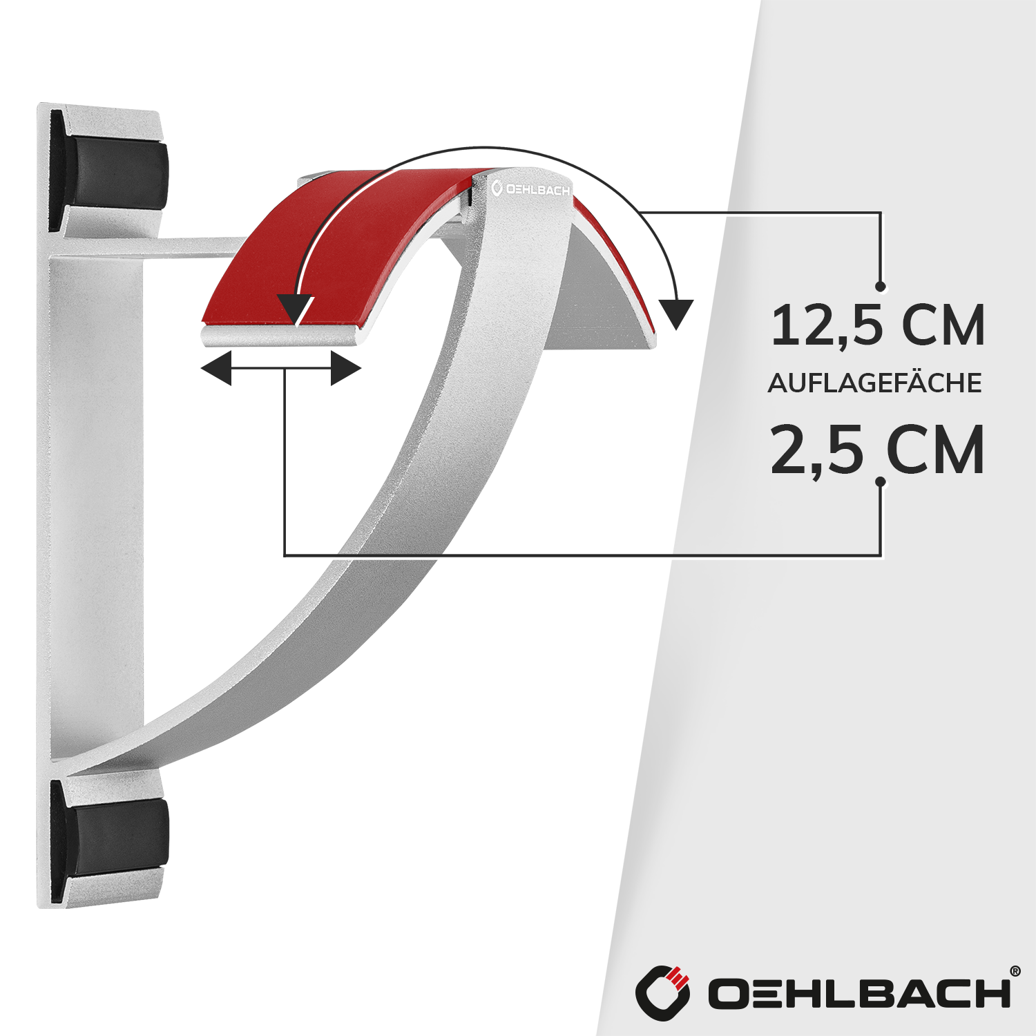 Alu Style W1 Kopfhörer-Wandhalter aus Aluminium