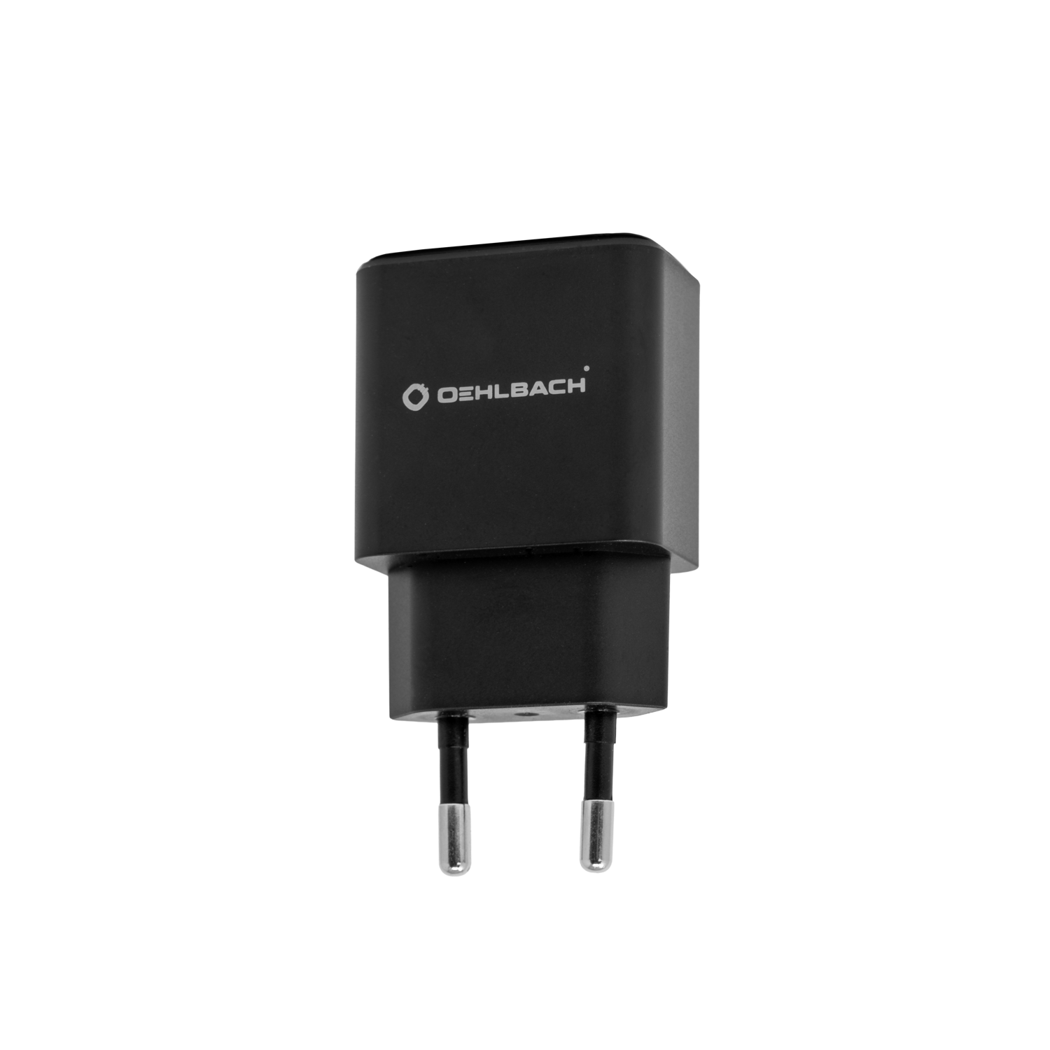 Oehlbach-USB-Ladegerät mit EU-Stecker, Logo sichtbar