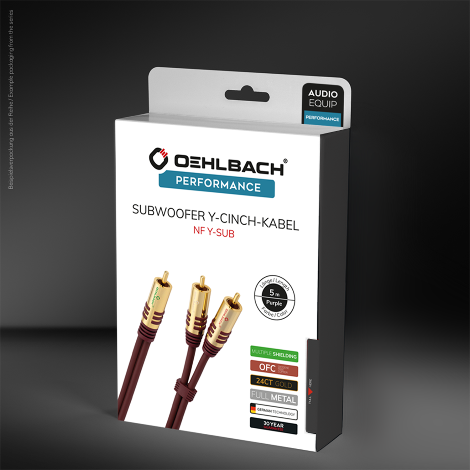 NF Y-Sub Subwoofer Y-Cinch-Kabel