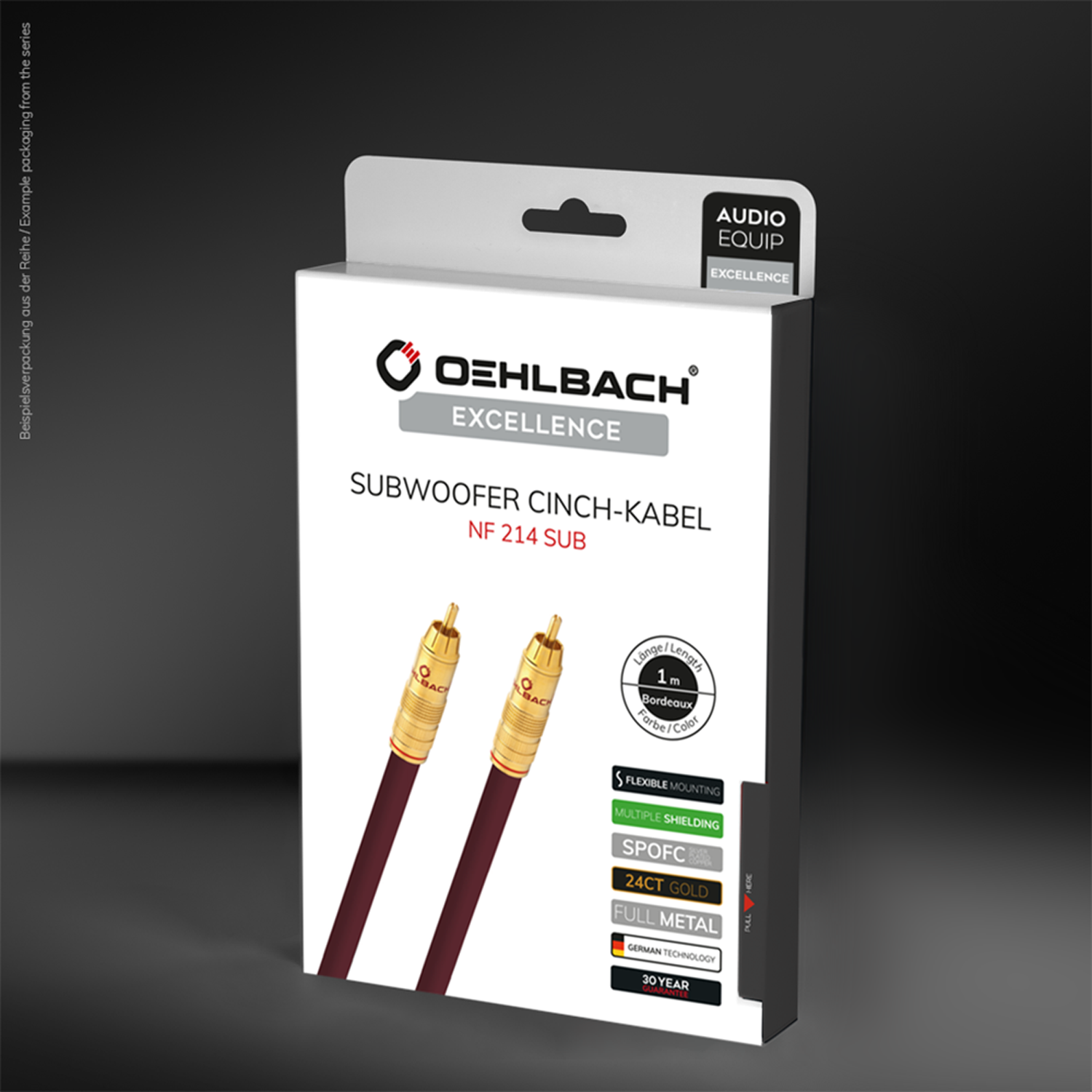 NF 214 Sub Erstklassiges Subwoofer Cinch-Kabel